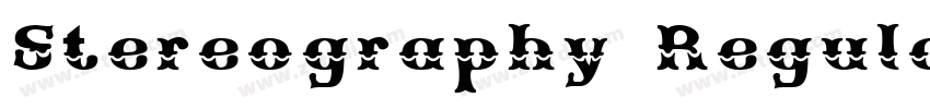 Stereography Regular字体转换 Stereography Regular字体转换